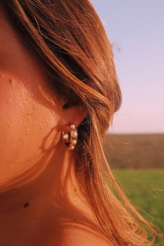 Pearl & Gold earrings