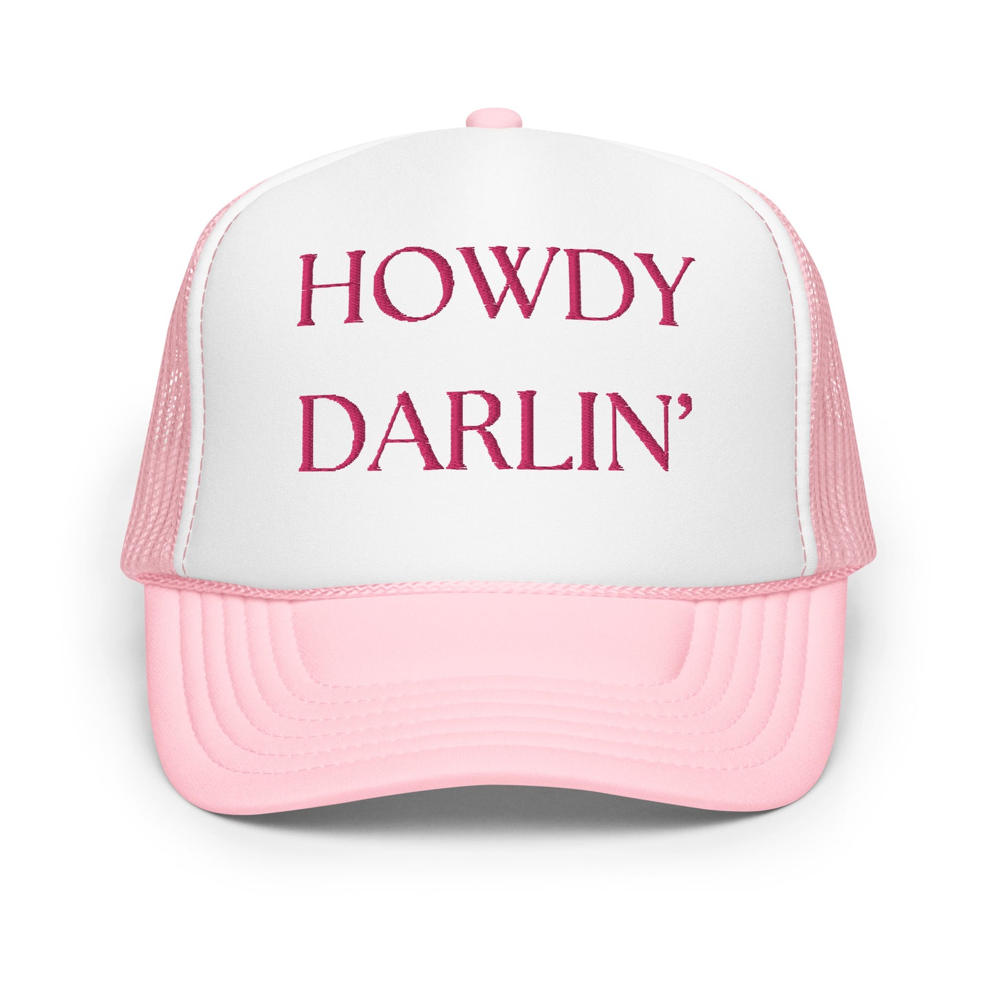 Howdy Darlin’ Trucker hat in Pink!