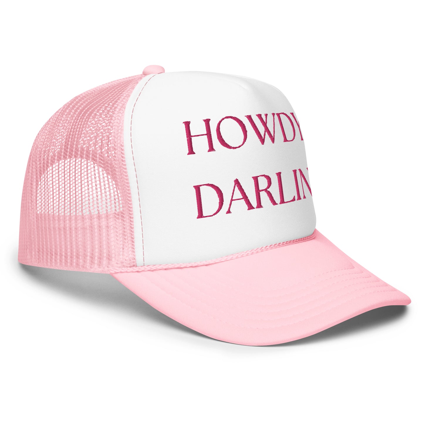 Howdy Darlin’ Trucker hat in Pink!