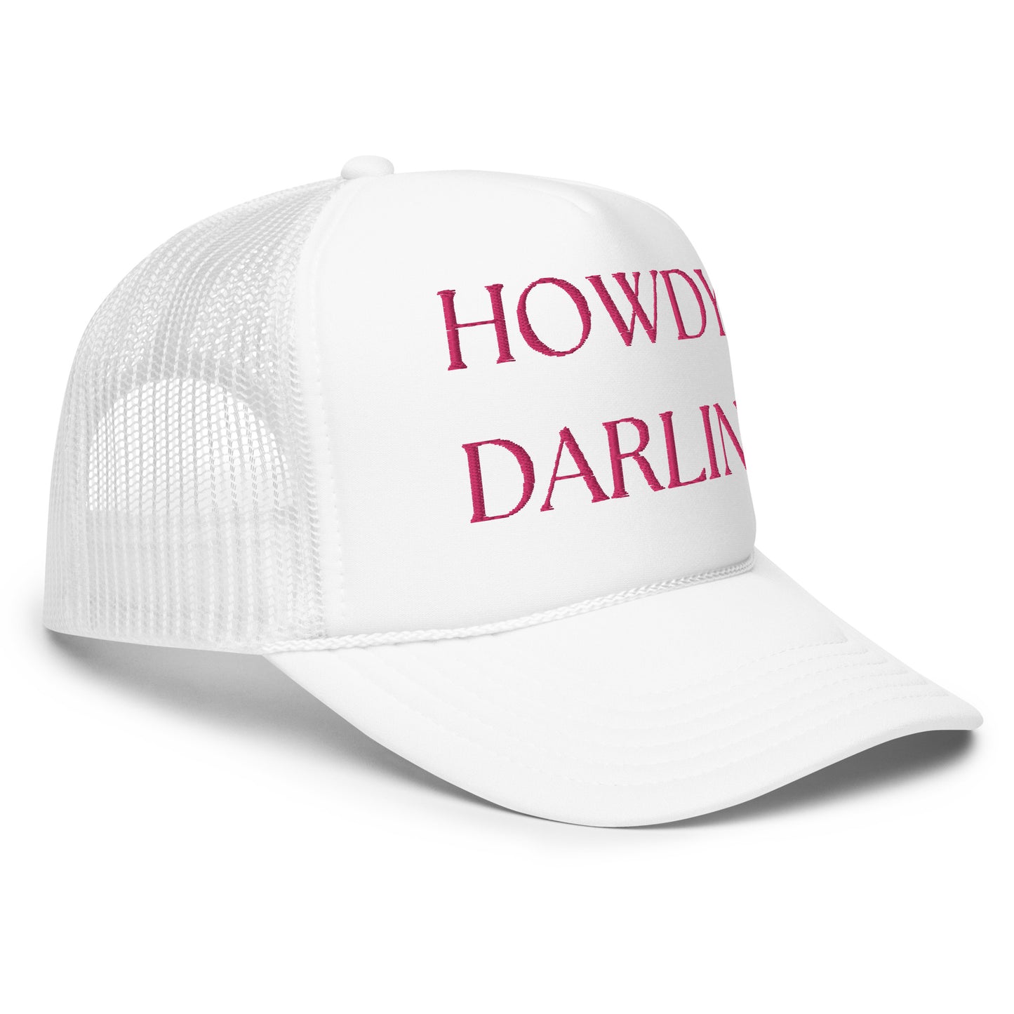 Howdy Darlin’ Trucker hat in Pink!