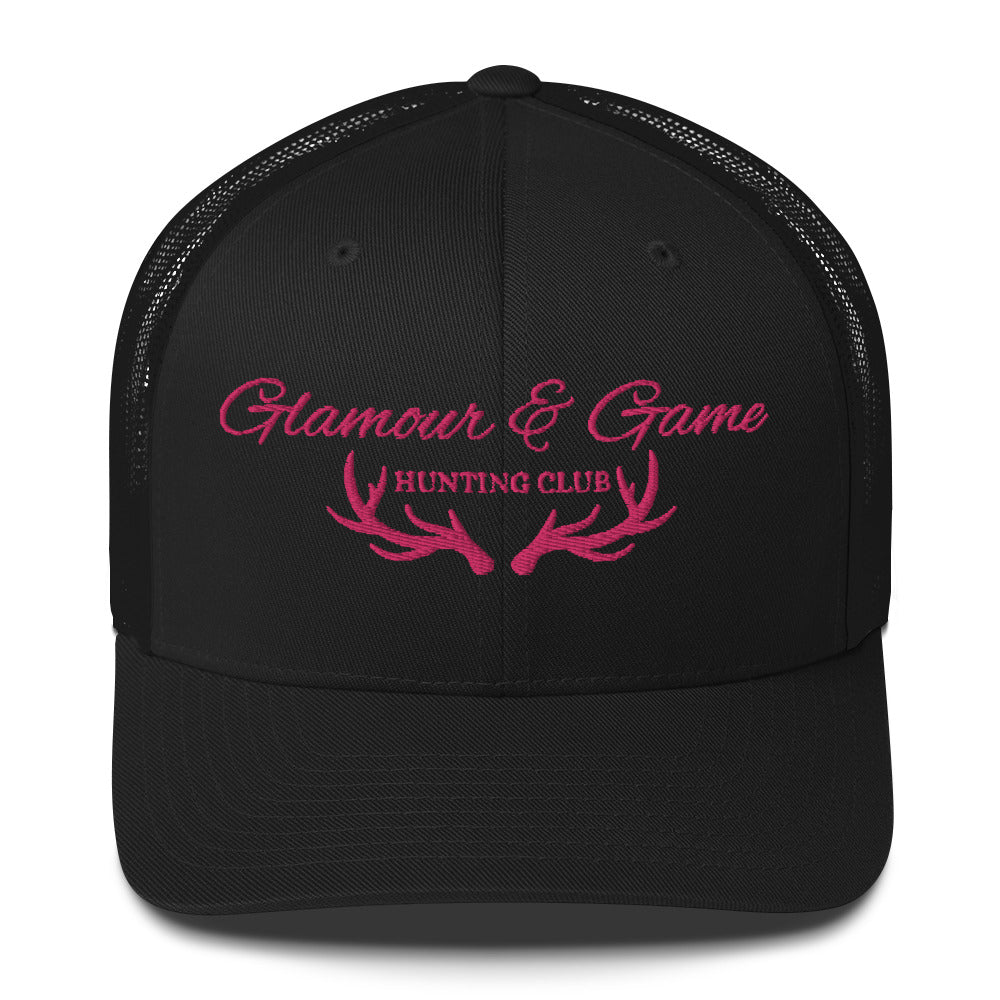 Glamour & Game Trucker Hat Pink