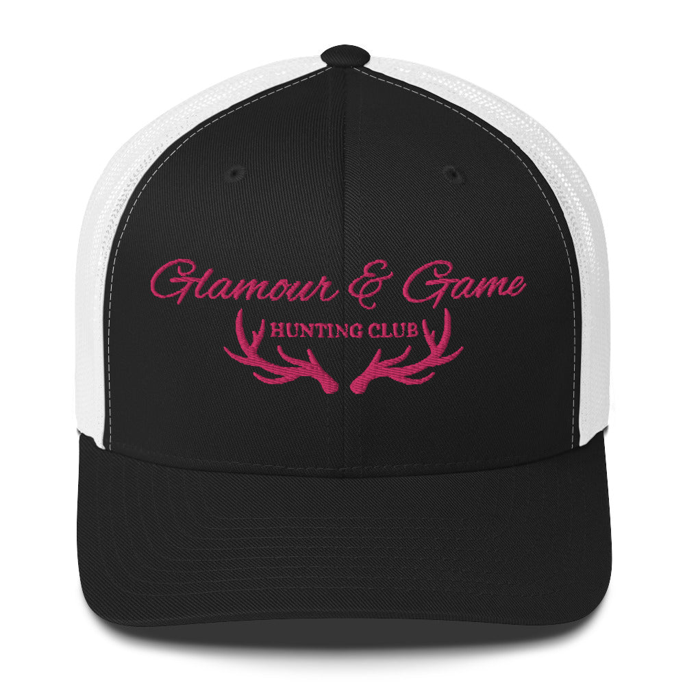 Glamour & Game Trucker Hat Pink