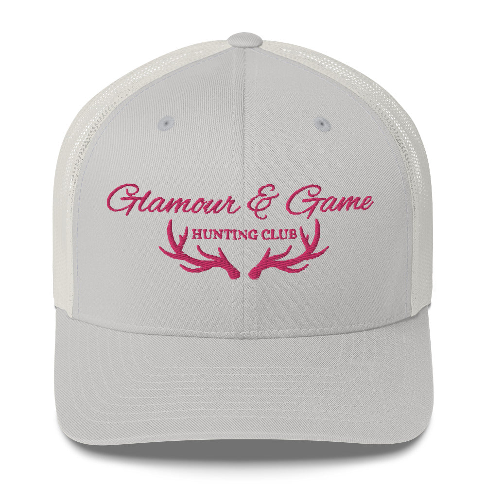 Glamour & Game Trucker Hat Pink