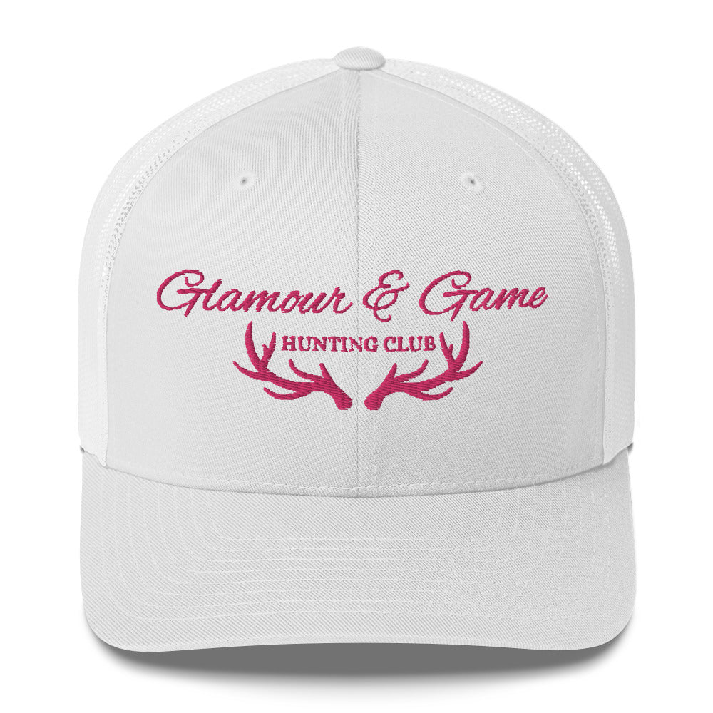 Glamour & Game Trucker Hat Pink