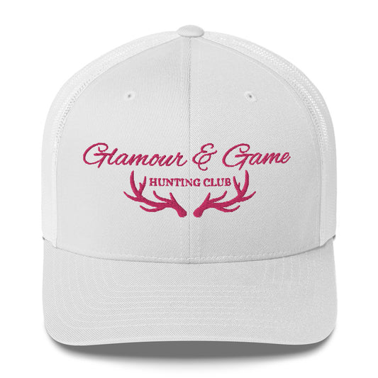 Glamour & Game Trucker Hat Pink